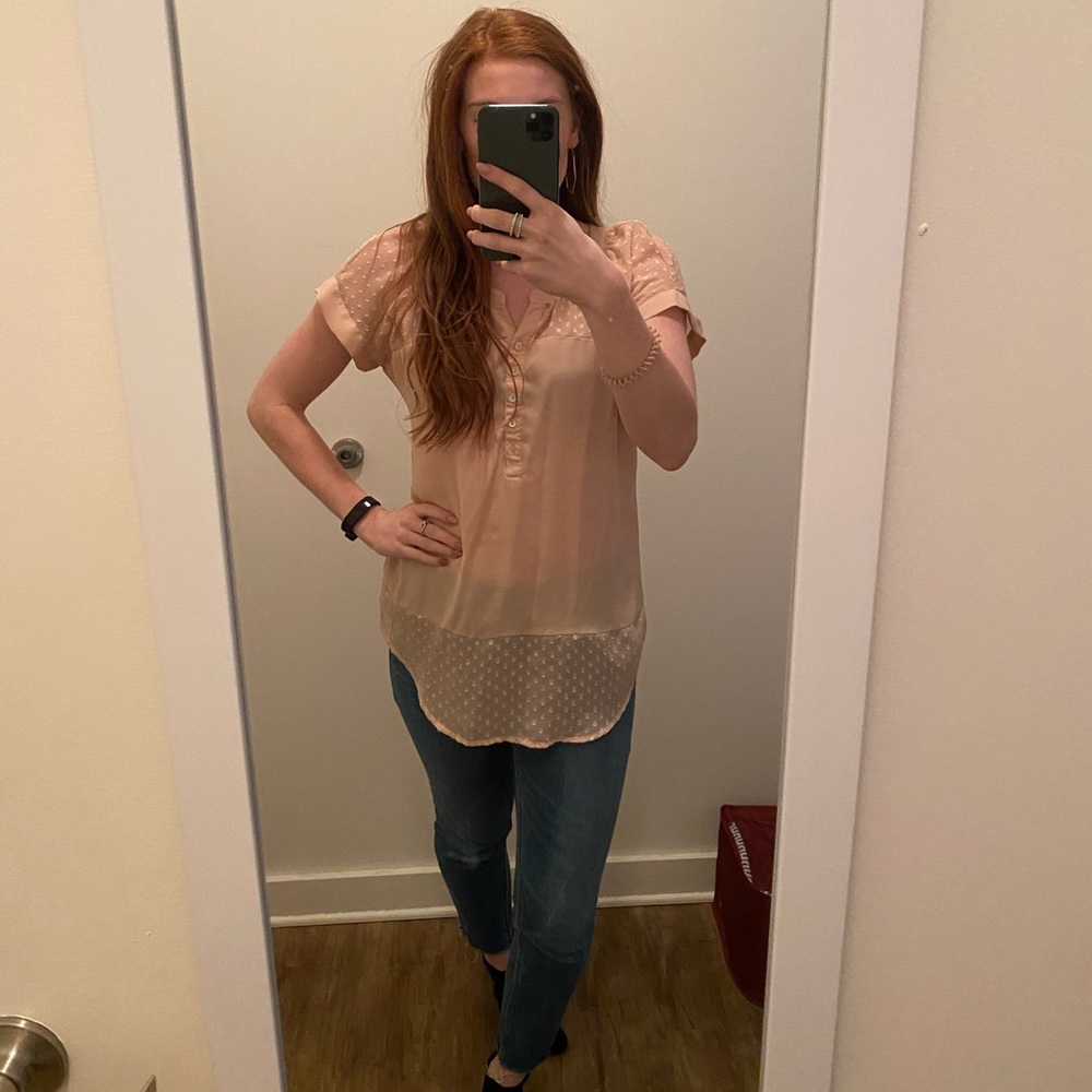 Light pink blouse